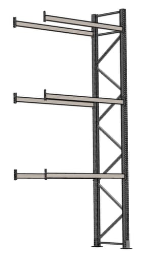 SCHULTE Rayonnage à palettes pour 8 palettes, largeur 1950 mm, 4 niveaux de stockage
