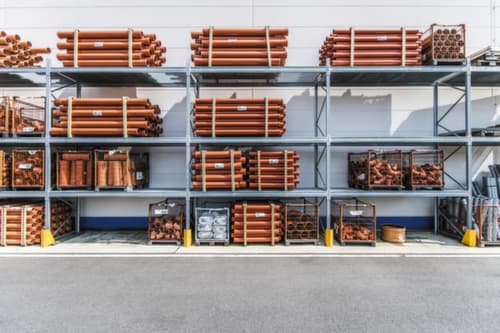 SCHULTE Rayonnage à palettes pour 8 palettes, largeur 1950 mm, 4 niveaux de stockage