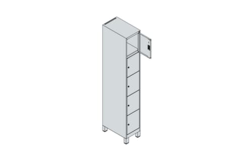 C+P armoire multicases Classic Plus, 5 compartiments