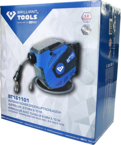 Brilliant Tools Automatic compressed air hose reel