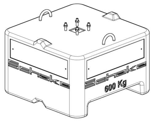 Schake Dispositif de mise en place, hauteur x largeur 560 x 800 mm
