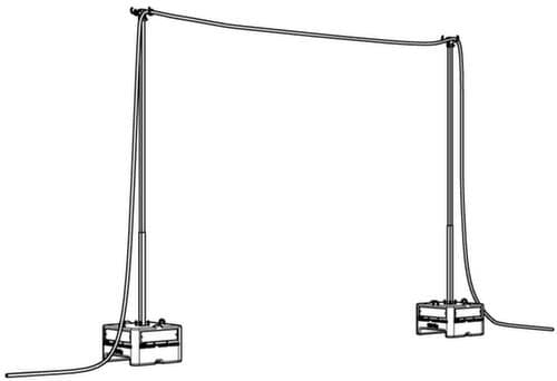 Schake rack pour panneau d'avertissement