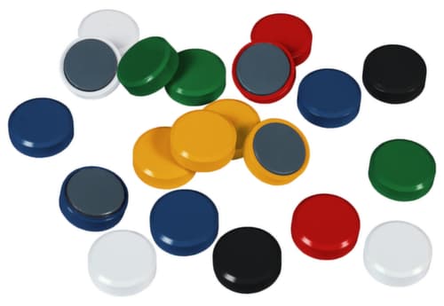 EICHNER Aimant rondelle, rouge, hauteur x Ø 10 x 30 mm