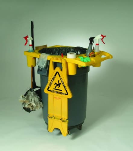 Rubbermaid Signe de combinaison d'avertissement "risque de glissade, colonne d'information
