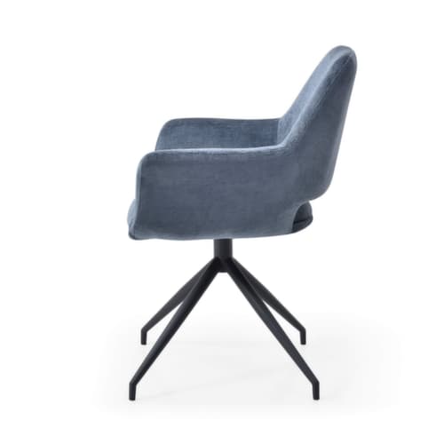 Bisley Siège visiteur Easy Meet G 739 avec accoudoirs, assise tissu (100 % polyester), bleu Oxford