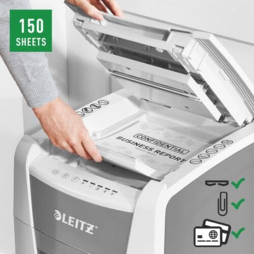 Leitz Destructeur de documents IQ OfficePro avec fonction AutoFeed