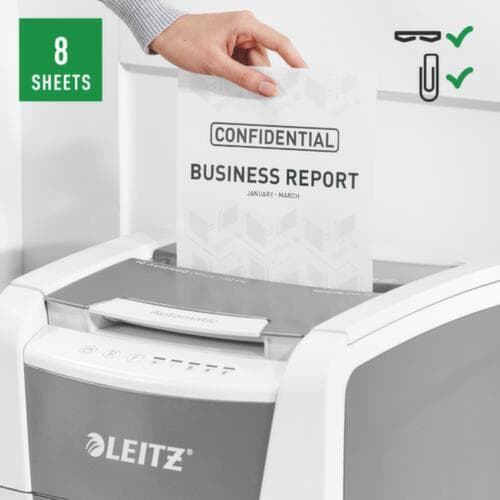 Leitz Destructeur de documents IQ OfficePro avec fonction AutoFeed