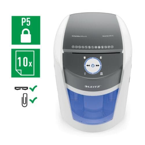 Leitz Destructeur de documents IQ OptiMax, micro 2x15 mm