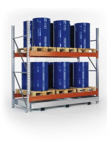 META Rayonnage à palettes MULTIPAL pour 18 palettes, largeur 5665 mm, 3 niveaux de stockage