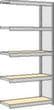 regalwerk Rayonnage sans boulons à plateaux agglomérés avec tablettes, hauteur x largeur x profondeur 2000 x 1005 x 326 mm, 5 tablettes
