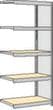 regalwerk Rayonnage sans boulons à plateaux agglomérés avec tablettes, hauteur x largeur x profondeur 2000 x 875 x 426 mm, 5 tablettes