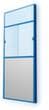 MDS Raumsysteme Élément de fenêtre coulissante pour cabine d'atelier, largeur 1000 mm