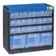 Allit bloc à tiroirs extra stable VarioPlus Pro 29/32, 16 tiroir(s), noir/bleu/blanc translucide