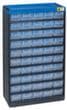 Allit bloc à tiroirs extra stable VarioPlus Pro 53/100, 50 tiroir(s), noir/bleu/blanc translucide