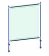 fetra Paroi de protection hygiénique pour servante d'atelier, hauteur x largeur 1410 x 1066 mm