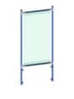 fetra Paroi de protection hygiénique pour servante d'atelier, hauteur x largeur 1410 x 571 mm