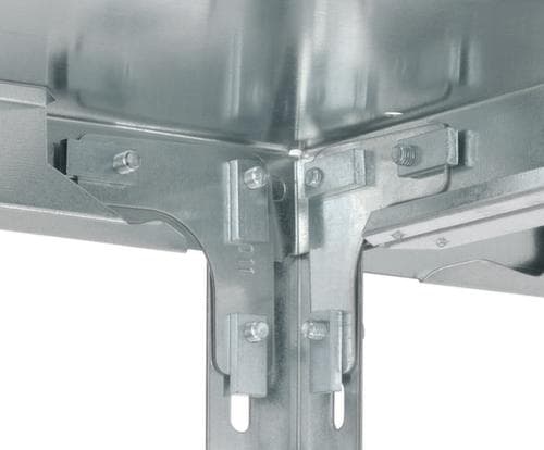 hofe Etagère à visser, 6 tablettes, RAL7035 gris clair