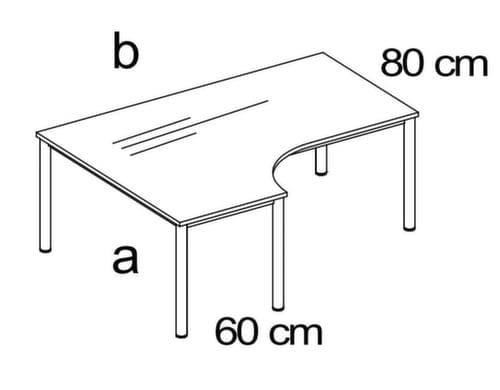 Nowy Styl Bureau à retour à hauteur réglable E10