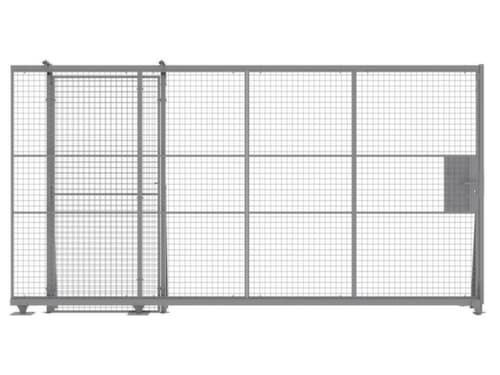 TROAX Porte coulissante pour parois de séparation, largeur 900 mm