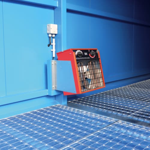 Chauffage pour conteneurs pour produits dangereux