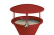 Toit pour cendrier sur pied pour cendrier sur pied, RAL3000 rouge vif