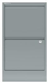 Bisley Armoire pour dossiers suspendus Home Filer, 2 extensions, argent/argent