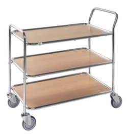 Kongamek Chariot à plateaux 850x508 mm, force 225 kg, 3 plateaux