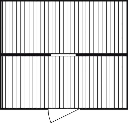Säbu Conteneur de matériaux galvanisés FLADAFI® avec 2 modules